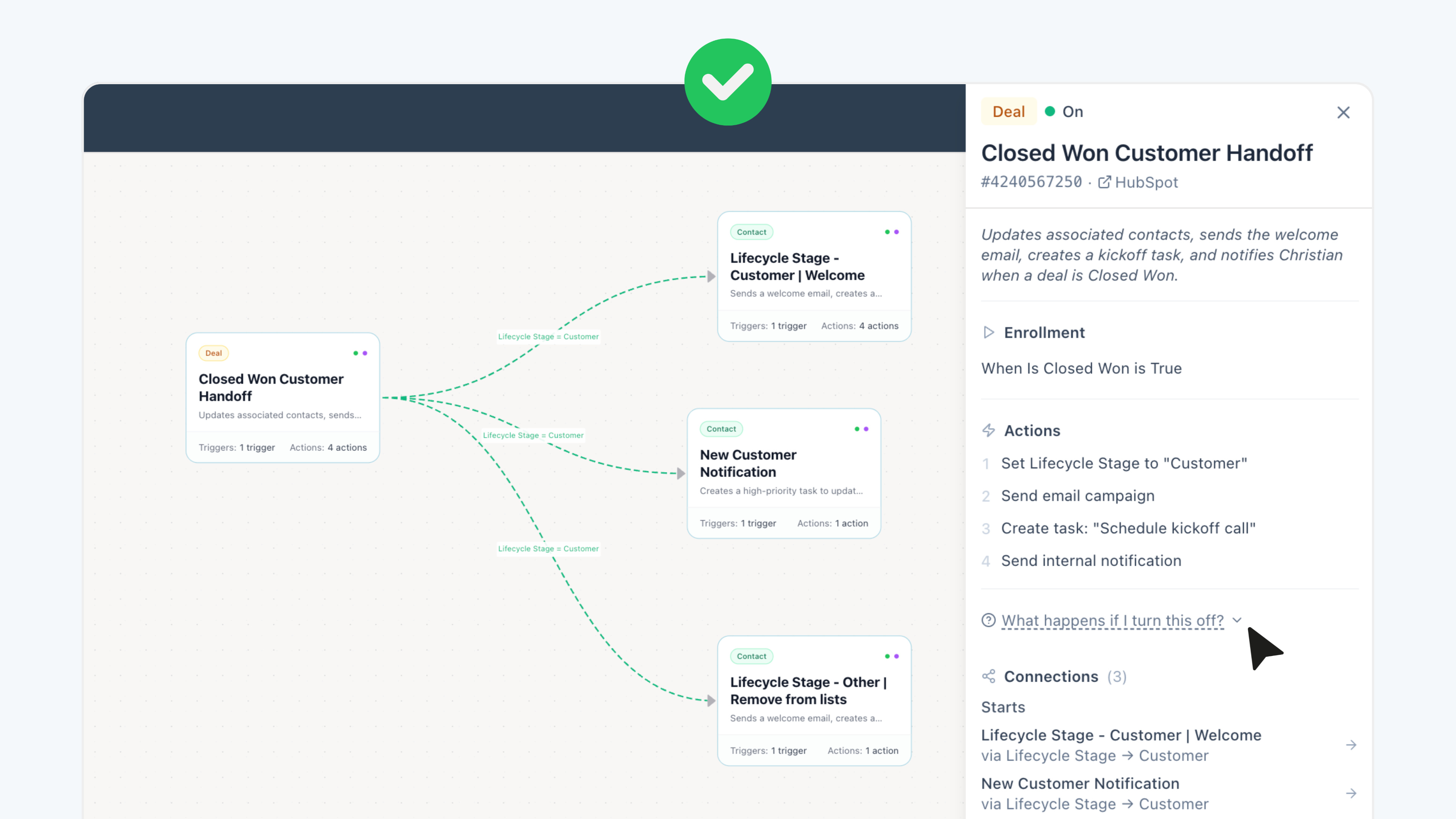 Howly HubSpot Workflow Map - Preview Change Impact Preview change impact