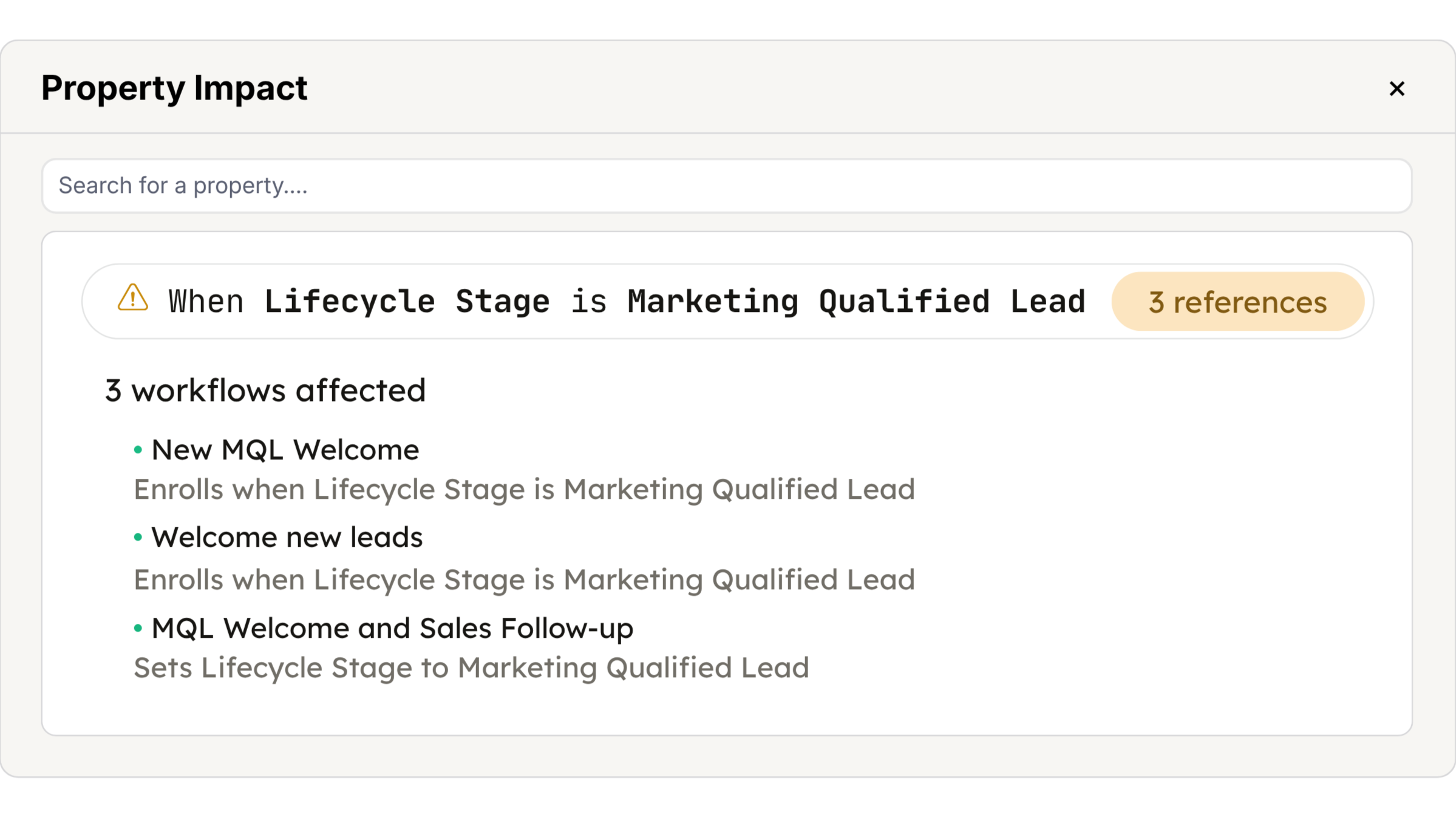 Howly HubSpot Workflow Map - Preview Change Impact Howly HubSpot Workflow Map - Preview Change Impact