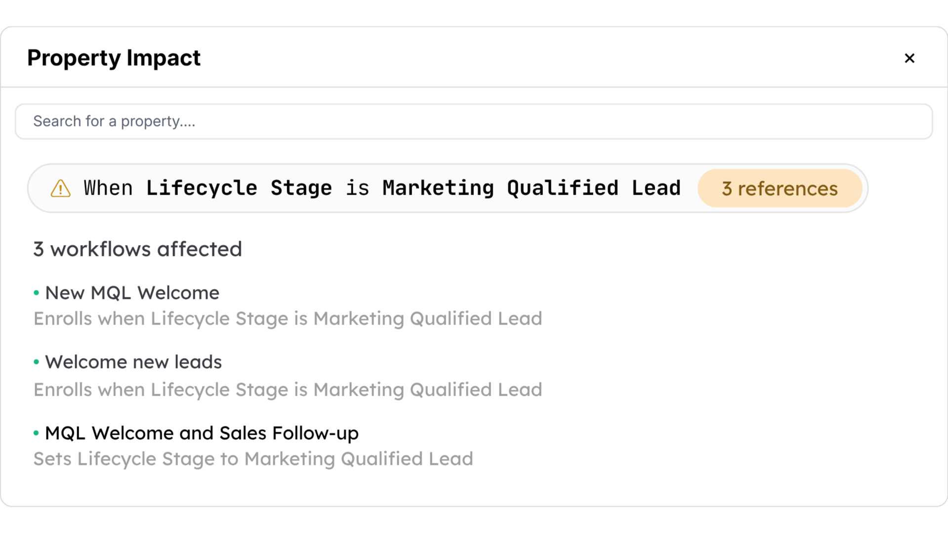 Howly HubSpot Workflow Map - Preview Change Impact Howly HubSpot Workflow Map - Preview Change Impact