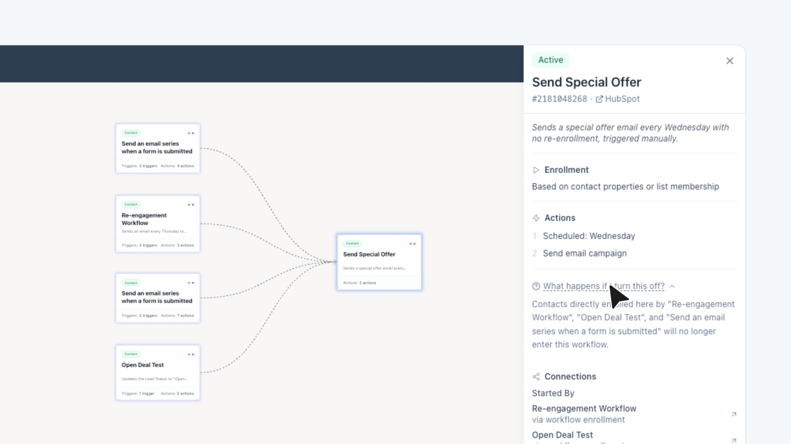 Preview change impact