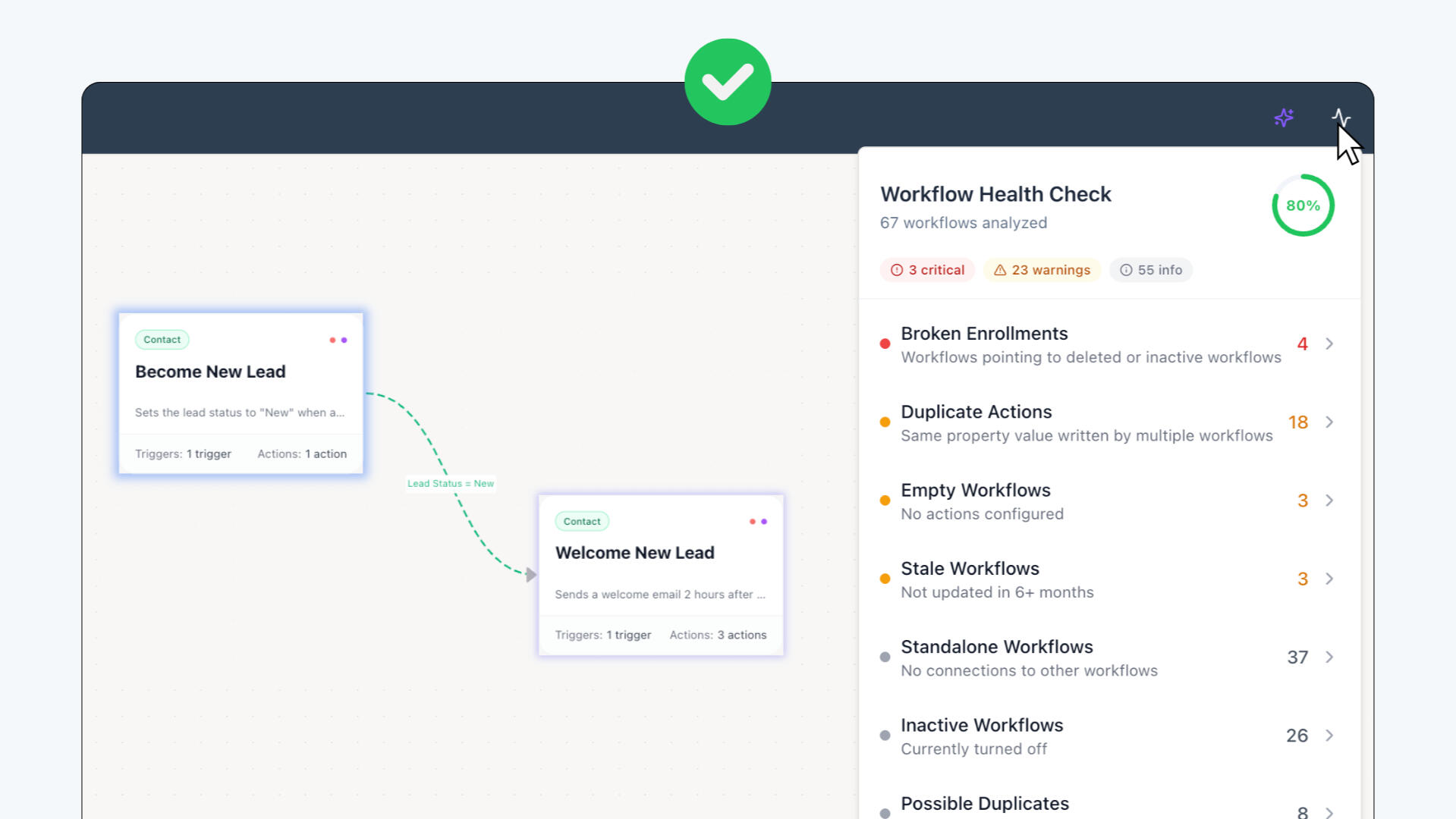 Instantly find stale, empty, or forgotten client flows to lower overhead. Instantly find stale, empty, or forgotten client flows to lower overhead.