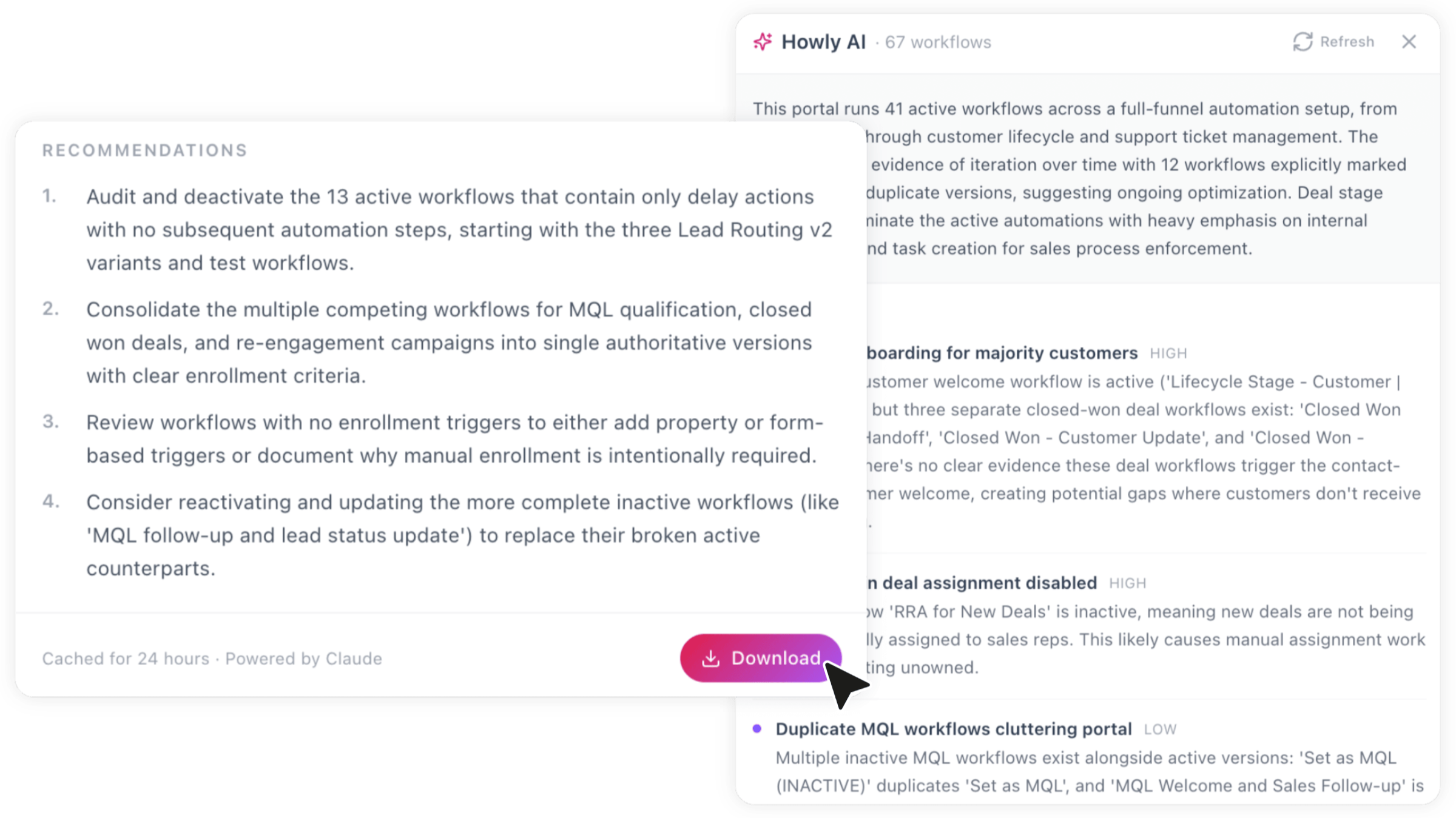 Howly AI Agent Governance - HubSpot Workflow Visibility for AI-Built Automations Howly AI Agent Governance - HubSpot Workflow Visibility for AI-Built Automations