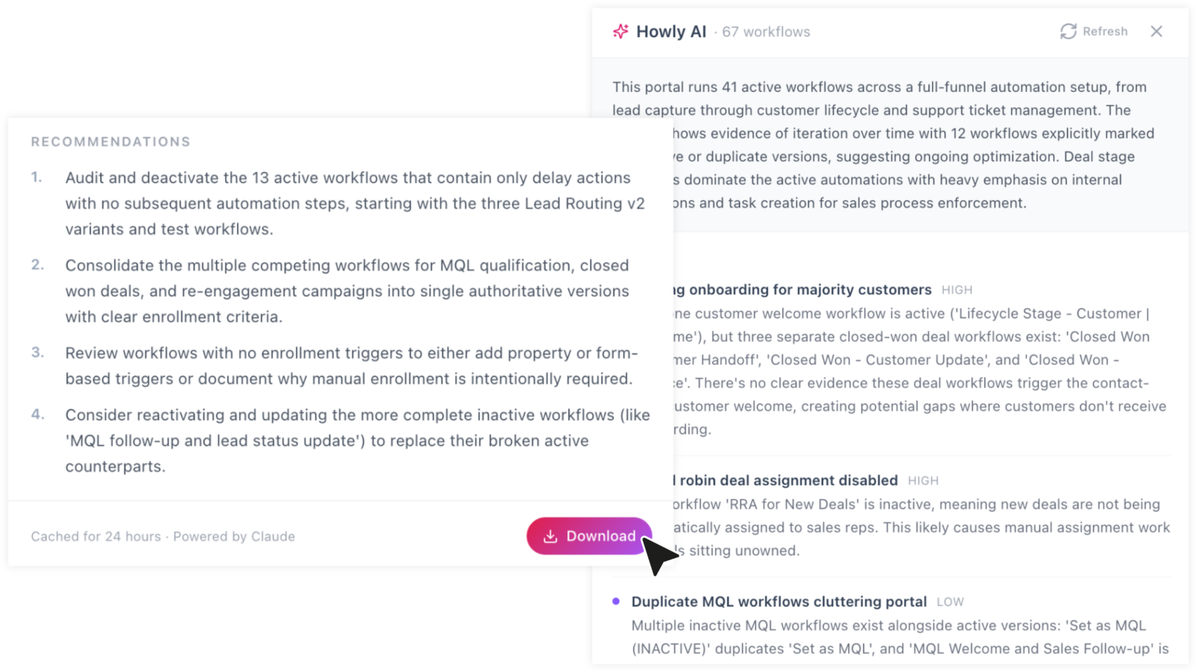 Howly AI Agent Governance - HubSpot Workflow Visibility for AI-Built Automations Howly AI Agent Governance - HubSpot Workflow Visibility for AI-Built Automations
