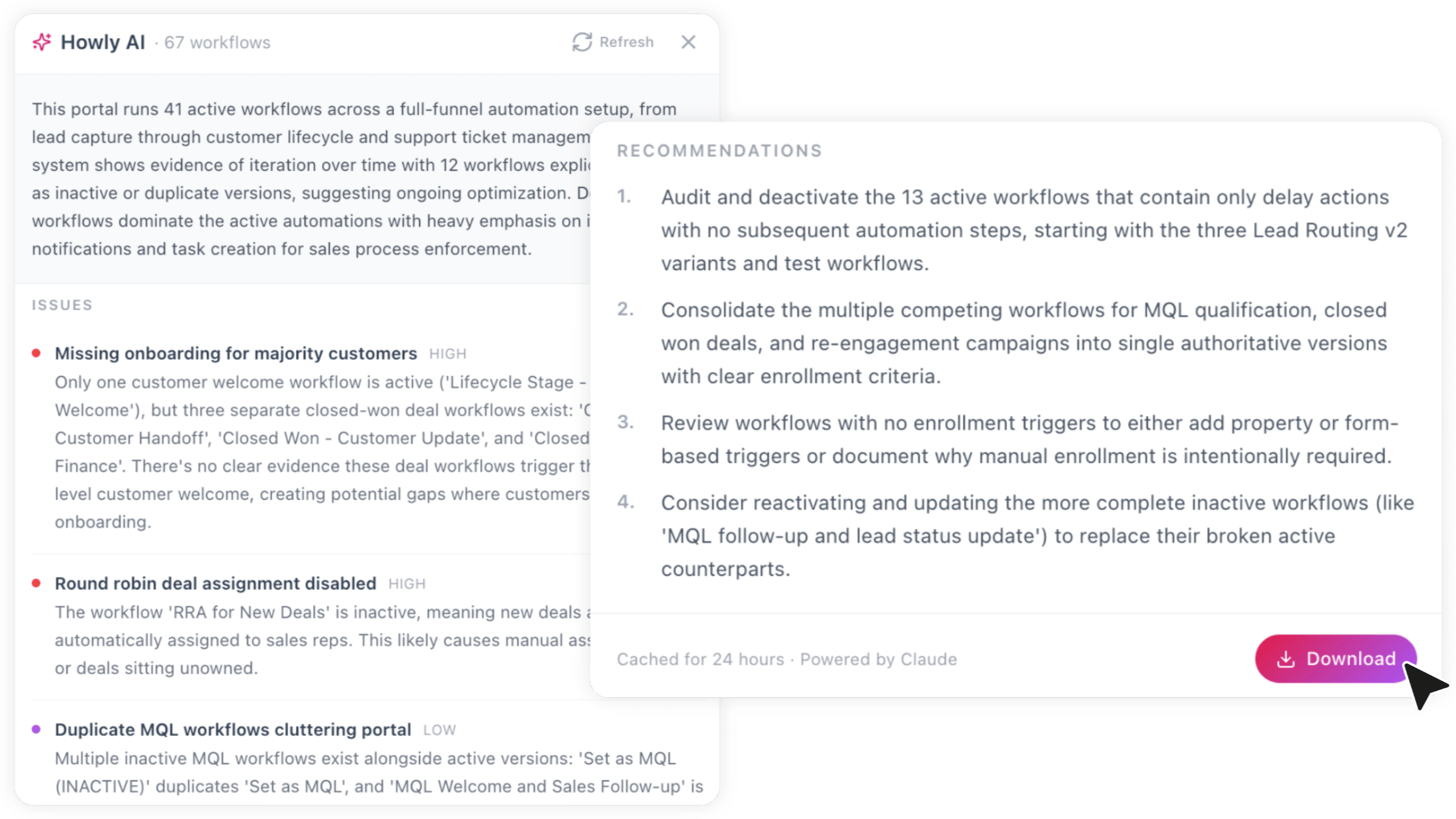 Full visibility from day one Full visibility from day one